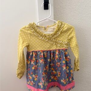 Matilda Jane Fall Toddler Girl Polka Dot Ruffle Dress